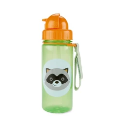 Skip Hop Zoo Straw Bottle - 13 Oz - Raccoon