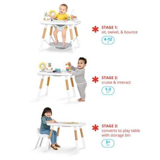 مركز أنشطة وطاولة لعب مستوحى من مونتيسوري مكون من 3 مراحل من سكيب هوب - سكيب هوب - Image 3