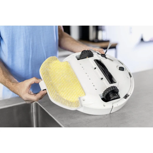 مكنسة كهربائية آلية Karcher RCV 3 مع وظيفة الممسحة 2500 باسكال - التحكم عن بعد عبر التطبيق، الملاحة بالليزر LiDar - رسم خرائط للأرضيات، اكتشاف العوائق - وقت تشغيل 120 دقيقة - للأرضيات الصلبة والسجاد - كارشر - Image 9