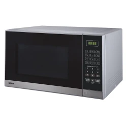 Sona 38L Silver Microwave Oven: Simplify your cooking with auto cook programs and a spacious design. Perfect kitchen microwave for effortless meal preparation and quick heating. Large capacity, stylish finish.