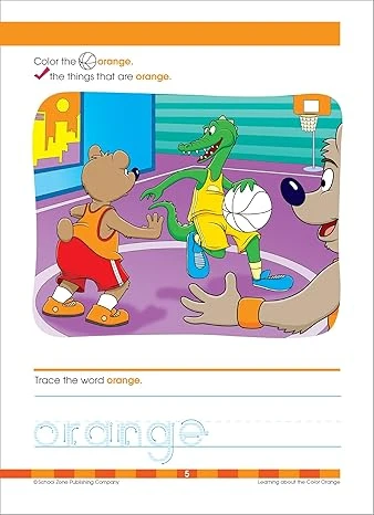 كتاب School Zone - Colors & Shapes Workbook - 64 صفحة، للأعمار من 3 إلى 5 سنوات، مرحلة ما قبل المدرسة، رياض الأطفال، أسماء الألوان، الأنماط، التتبع، التعرف على الأشياء، والمزيد (سلسلة كتب School Zone Get Ready!™) - Image 3