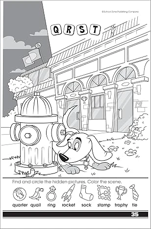 School Zone - كتاب تدريبات تعلم الحروف الأبجدية - للأعمار من 4 إلى 6 سنوات، مرحلة ما قبل المدرسة، رياض الأطفال، أصوات الحروف، الحروف الكبيرة والصغيرة، التتبع، والمزيد (سلسلة كتب School Zone Little Get Ready!™) - Image 4