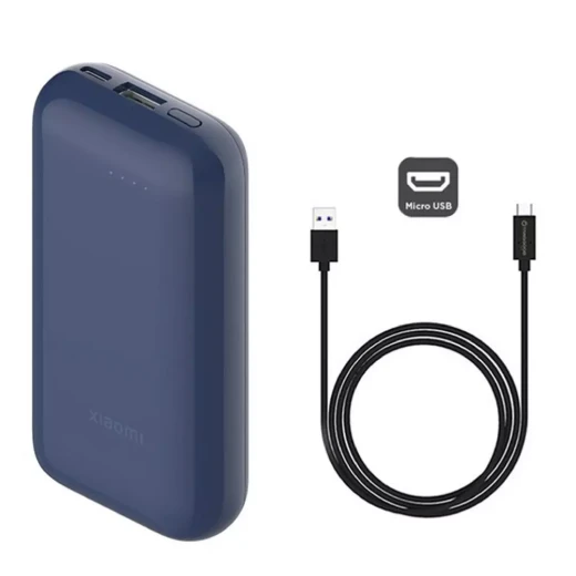 باور بانك XIAOMI Pocket Edition Pro بقوة 33 واط، 10000 مللي أمبير، BHR5785GL - أزرق - شاومي - Image 2