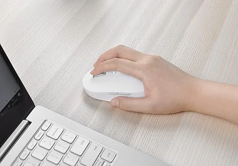 فأرة لاسلكية مزدوجة الوضع من شاومي، إصدار صامت، HLK4040GL - أبيض - شاومي - Image 3