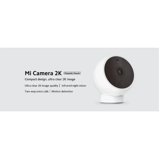 حامل مغناطيسي لكاميرا Xiaomi Mi 2K (جودة صورة فائقة الوضوح 2K / رؤية ليلية بالأشعة تحت الحمراء / مكالمات صوتية ثنائية الاتجاه / كشف الحركة) [BHR5255GL] - شاومي - Image 6