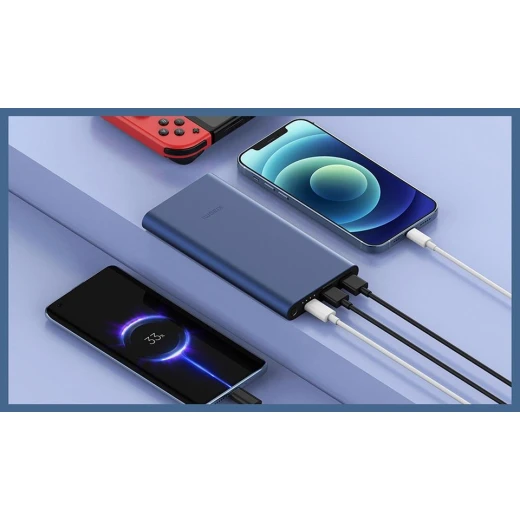 باور بانك شاومي 10000 مللي أمبير 22.5 وات شحن سريع أزرق EU BHR5884GL - شاحن محمول، مخرج USB مزدوج، خفيف الوزن وصغير الحجم - شاومي - Image 2