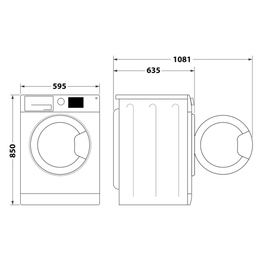 غسالة 10 كجم 1400 دورة في الدقيقة 6 Sense FreshCare+ A+++ بيضاء من ‎ويرلبول - ‎ويرلبول - Image 8