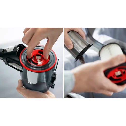 مكنسة بوش اللاسلكية أنليميتد 7 – أسود، محرك TurboSpin ألماني، فرشاة AllFloor LED، بطاريتان قابلة للإزالة، نظام Power for ALL، ضمان 10 سنوات - بوش - Image 2