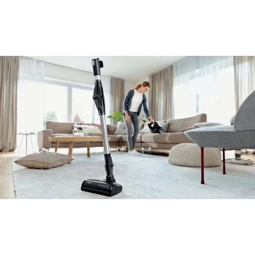 مكنسة بوش اللاسلكية أنليميتد 7 – أسود، محرك TurboSpin ألماني، فرشاة AllFloor LED، بطاريتان قابلة للإزالة، نظام Power for ALL، ضمان 10 سنوات - بوش - Image 17