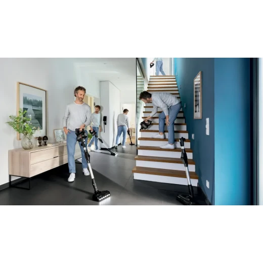 مكنسة بوش اللاسلكية أنليميتد 7 – أسود، محرك TurboSpin ألماني، فرشاة AllFloor LED، بطاريتان قابلة للإزالة، نظام Power for ALL، ضمان 10 سنوات - بوش - Image 4