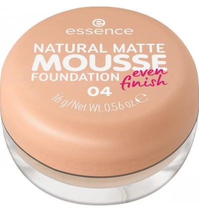 Essence Natural Matte Mousse Foundation 04 Nude Long Lasting Makeup for Oily Skin Flawless Coverage - Essence - Image 3