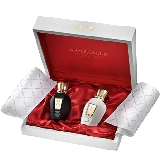 مجموعة عطور زيرجوف أمبر ستار و ستار مسك الفاخرة للجنسين 2 × 50 مل مجموعة عطور زيرجوف أمبر ستار و ستار مسك الفاخرة للجنسين 2 × 50 مل