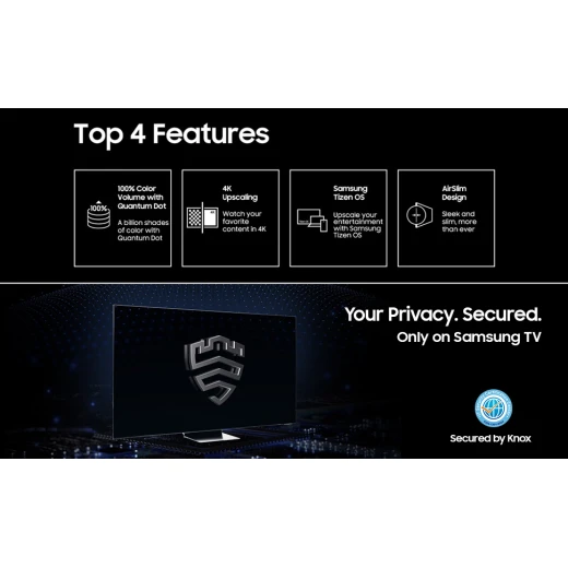 تلفزيون 4K Ultra HD Smart QLED مقاس 55 بوصة من سامسونج - سامسونج - Image 2