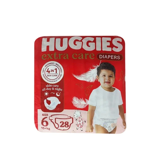 حفاضات مقاس 6 (15+KG) *28 من هاجيز حفاضات مقاس 6 (15+KG) *28 من هاجيز