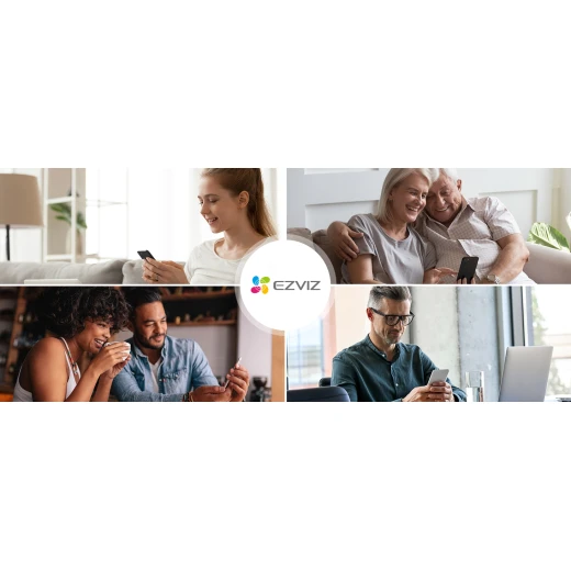 كاميرا مراقبة منزلية ذكية EZVIZ CS-TY1 بدقة 1080 بكسل، بتقنية WiFi، مع خاصية اكتشاف الحركة، تتبع ذكي، محادثة ثنائية الاتجاه، رؤية ليلية ذكية، وضع السكون، فتحة بطاقة MicroSD، وميزات التحكم الصوتي مع أليكسا. - إزفيز - Image 2