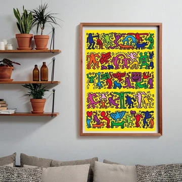 لغز كيث هارينج الفني الحديث (2) 1000 قطعة من كليمنتوني - كليمنتوني - Image 2