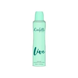 Confetti London Deodorant Spray - LIVE 250ml
