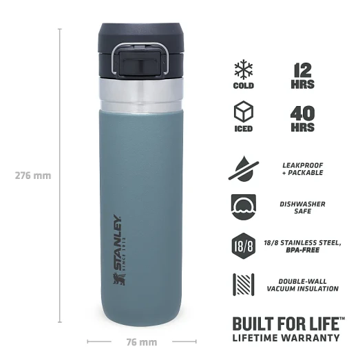 Stanley The Quick-Flip Water Bottle .7L / 24oz Shale color - Stanley - Image 7
