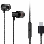سماعات الأذن مع ميكروفون USB Type-C باللون الأسود من أيوا - ايوا