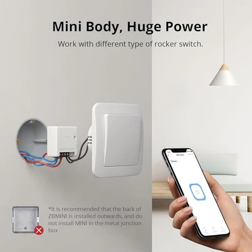 من سونوف ZBMINI - مفتاح ضوء ذكي ZigBee (ثنائي الاتجاه) - سونوف - Image 2