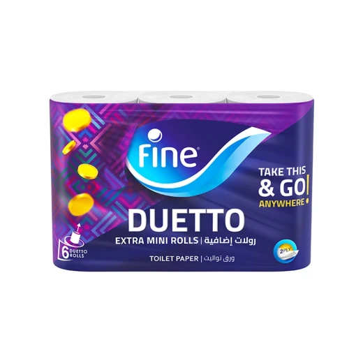 Toilet Tissue Smart duetto 300 Sheets 2 Plies(Bale of 06x6) Dawn - Fine - Image 6