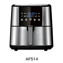 Shark Programmable Digital Air Fryer – 6L/8L, 1800W, Stainless Steel, Oil-Free Healthy Cooking, Multiple Cooking Programs, Adjustable Temperature, Non-Stick Basket, Easy to Clean, Perfect for Families and Quick Meals