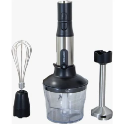 Shark 3-in-1 Hand Blender – Silver, Powerful Motor for Blending, Whipping, and Chopping, Detachable Accessories, Easy to Clean, Ideal for Smoothies, Soups, Sauces, and Everyday Kitchen Use JYS-1000H3