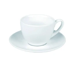 Konitz Coffee Cup with Saucer - White