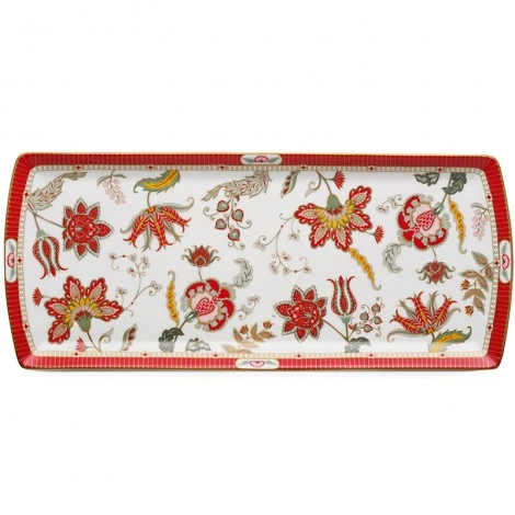 طبق تقديم 35*15 سم من Easy Life Kashmir - أحمر - ايزي  لايف - Image 2