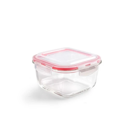 Ibili 1000ml Glass Food Container - Red
