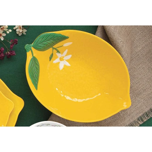 زبدية 22*16 سم من Easy Life Fleurs et Citrons - أصفر - ايزي  لايف - Image 2
