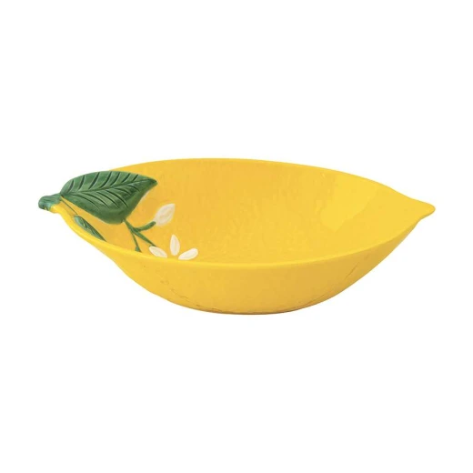 زبدية 22*16 سم من Easy Life Fleurs et Citrons - أصفر
