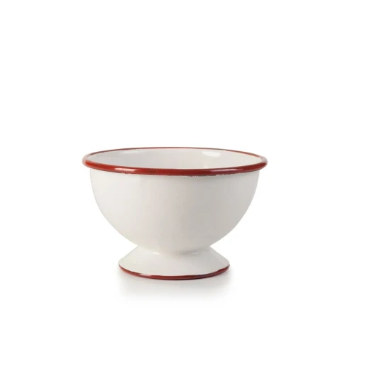 Ibili Vintage Bordeaux 12cm Footed Bowl - White & Red Ibili Vintage Bordeaux 12cm Footed Bowl - White & Red