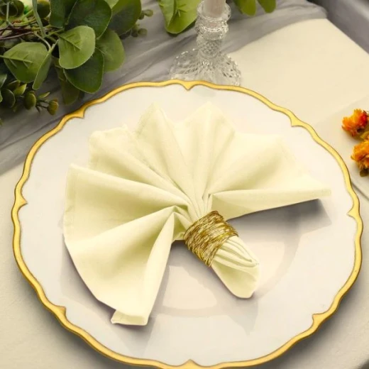 Zambaiti Chou 4-Piece Dinner Napkins Set - Cream Zambaiti Chou 4-Piece Dinner Napkins Set - Cream