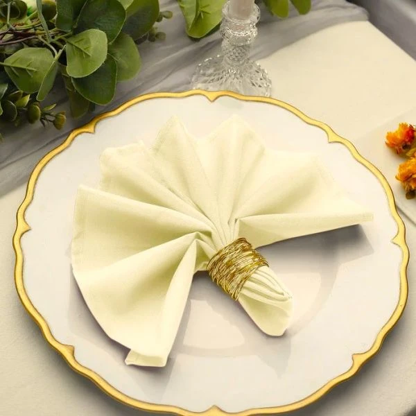 Zambaiti Chou 4-Piece Dinner Napkins Set - Cream - Zambaiti