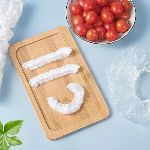 50 قطعة من أغطية الطعام التي تستخدم لمرة واحدة، وحقيبة تخزين الفاكهة والخضروات، وحقيبة بلاستيكية مرنة، وأوعية وأكواب، وحقيبة حفظ الطعام الطازجة - Image 3