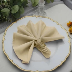 Desideri Di Casa Irlanda 2-Piece Dinner Napkins Set - Beige