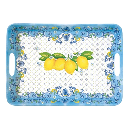 Easy Life Sorrento 47x33.5cm Rectangular Tray - Multicolored Easy Life Sorrento 47x33.5cm Rectangular Tray - Multicolored