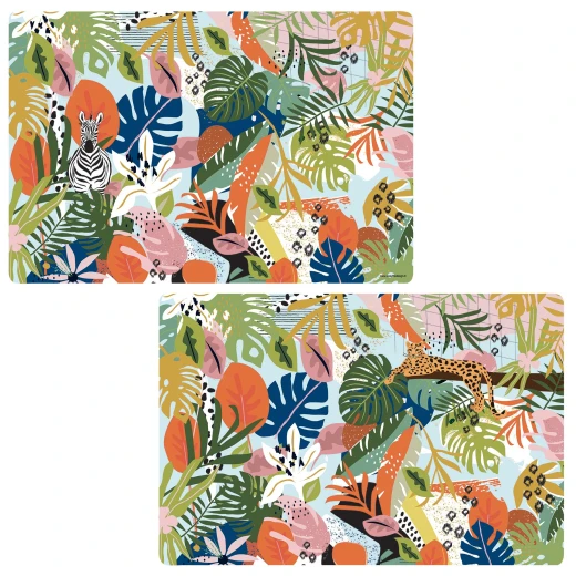 مفرش صحون وجهين 45*30 سم من Easy Life Tropical Vibes - ألوان متعددة مفرش صحون وجهين 45*30 سم من Easy Life Tropical Vibes - ألوان متعددة