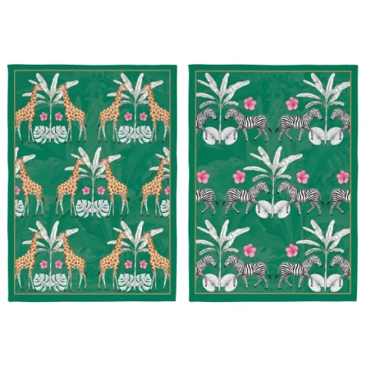 طقم بشاكير مطبخ قطعتين 50*70 سم من Easy Life Exotic Heaven - ألوان متعددة - ايزي  لايف - Image 2