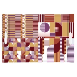 Easy Life Geometric Art 49x34cm Tray - Multicolored