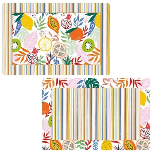 مفرش صحون وجهين 45*30 سم من Easy Life Tutti Frutti - ألوان متعددة