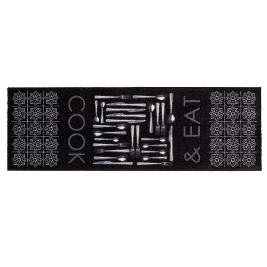 سجادة مطبخ طويلة 50*150 سم من Astra Miabella - أسود ورمادي سجادة مطبخ طويلة 50*150 سم من Astra Miabella - أسود ورمادي