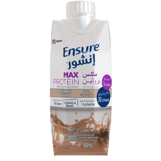 Ensure Max Protein Mocha Liquid Milk 330ML