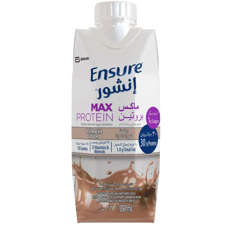Ensure Max Protein Mocha Liquid Milk 330ML - Ensure