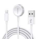 يسيدو - كابل شحن لاسلكي (CA70) - 2 في 1 USB إلى لايتنينغ، ساعة آبل، 2.4A، 1.2 متر - أبيض - يسيدو