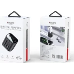 ييسيدو MC24 محول شاحن متعدد الوظائف 20W مع 3 منافذ USB + منفذ Type-C للسفر (أسود) - يسيدو