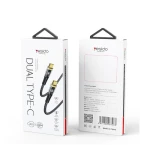 يسيدو - كابل بيانات (CA103) - Type-C إلى Type-C، 100W، 1.2 - أسود - يسيدو
