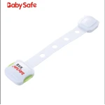 أقفال أمان للأطفال قابلة للتعديل من لاصق الأطفال للباب المنزلق للمرحاض والثلاجة من بيبي سيف - بيبي سيف