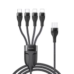من يسيدو– كابل 3 في 1 – مايكرو USB / لايتنينج / USB-C / أسود (CA60) - يسيدو